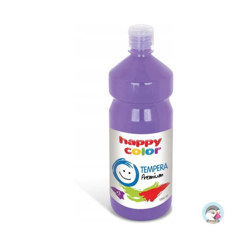 Farba TEMPERA Premium 1000ml lawendowa HAPPY COLOR 3310 1000-62