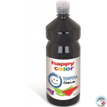 Farba TEMPERA Premium 1000ml czarna HAPPY COLOR 3310 1000-9
