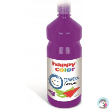 Farba TEMPERA Premium 1000ml śliwkowa HAPPY COLOR 3310 1000-63