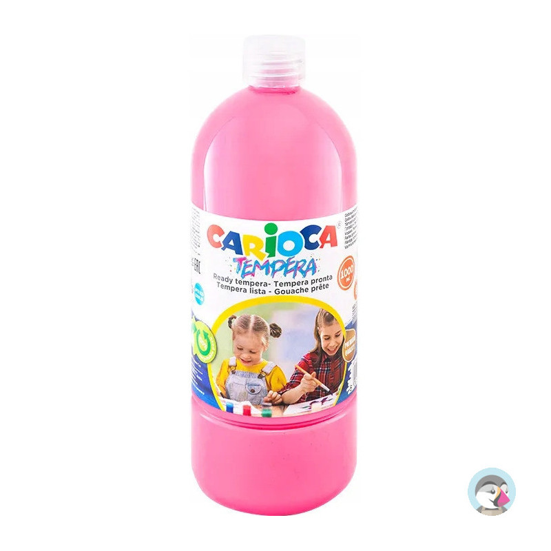 Farba CARIOCA TEMPERA 1000 ml różowa (40430/09) 170-2661