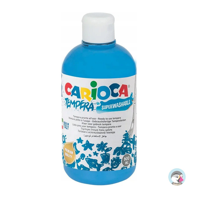 Farba TEMPERA j. niebieska CARIOCA 500ml 170-2664