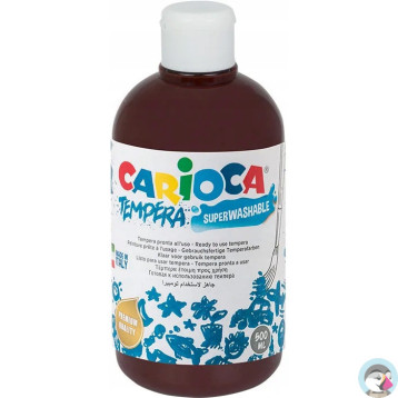 Farba TEMPERA brązowa CARIOCA 500ml 40427/06