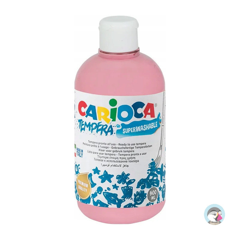 Farba TEMPERA różowa CARIOCA 500ml 170-2362