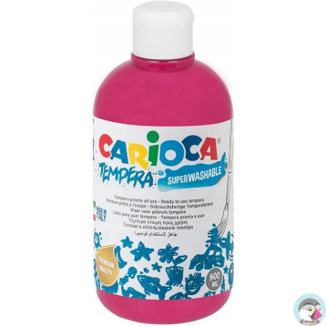 Farba TEMPERA ciemno różowa CARIOCA 500ml 40427/04