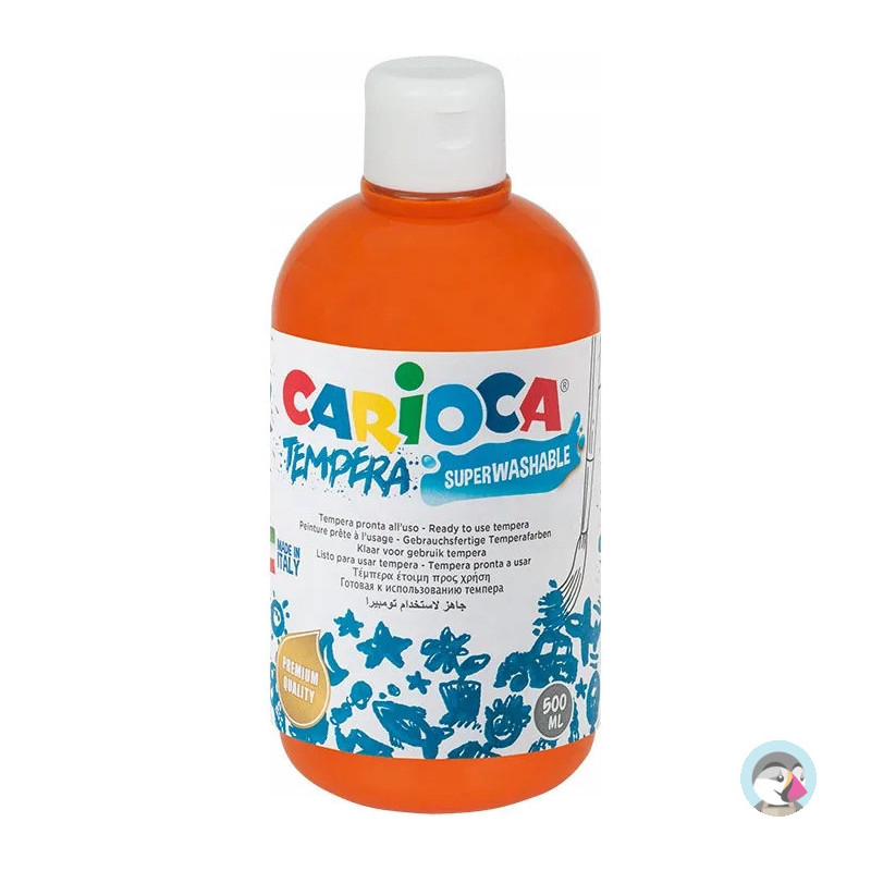 Farba TEMPERA pomarańczowa CARIOCA 500ml 170-2361