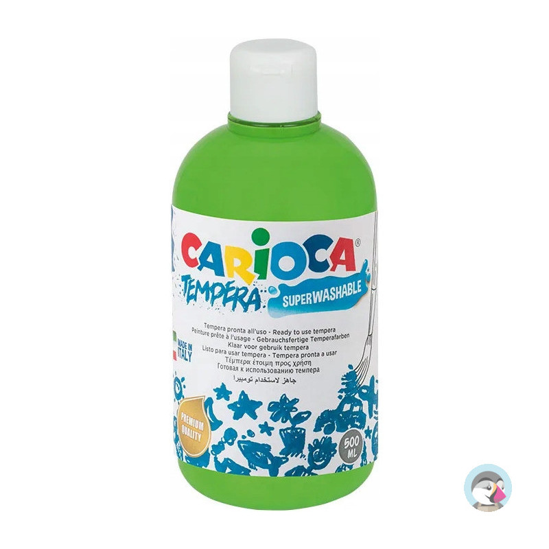 Farba TEMPERA jasnozielona CARIOCA 500ml 40427/13