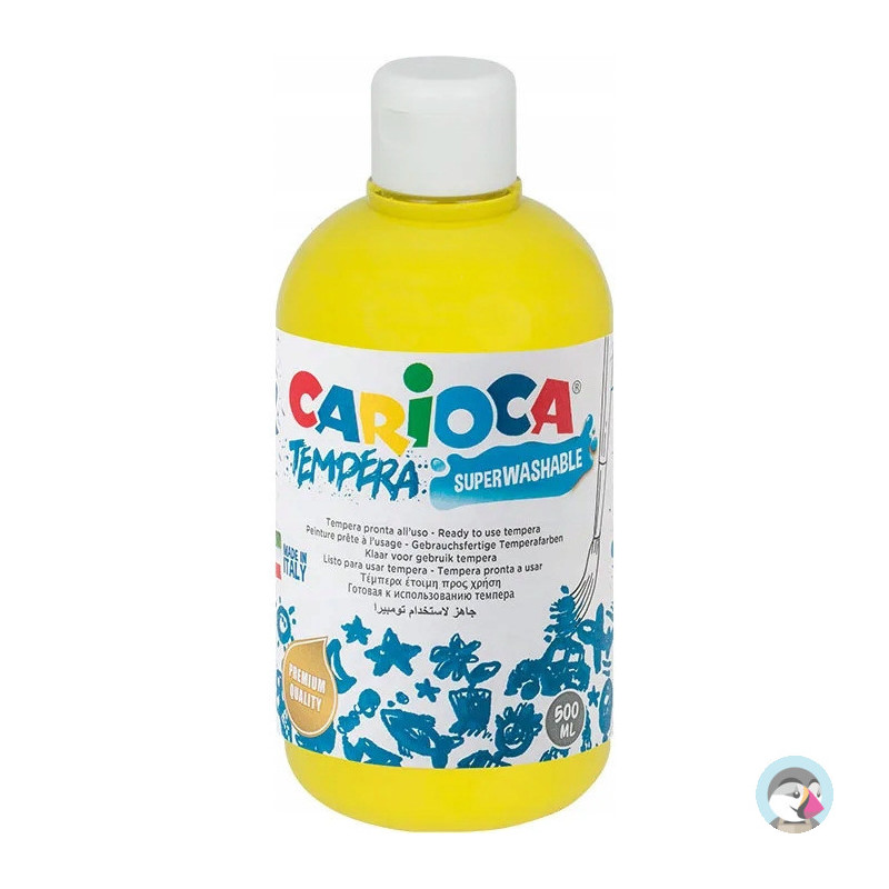 Farba CARIOCA TEMPERA 500ml żółta 40427/03