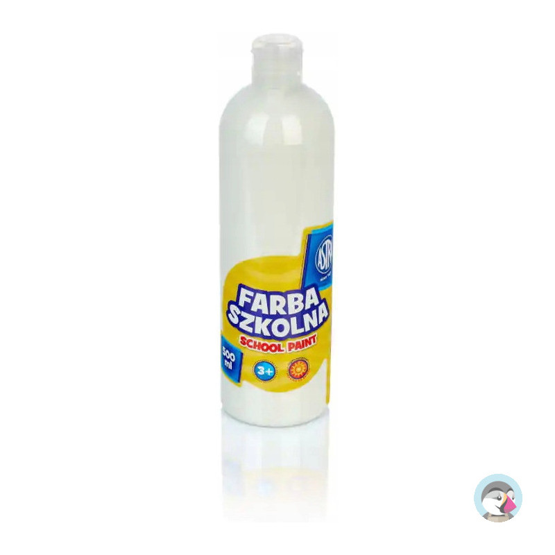 Farba plakatowa szkolna 500ml biała 83410904 ASTRA