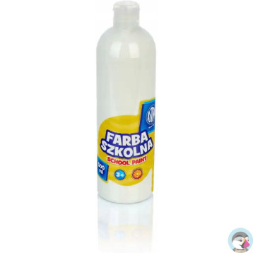 Farba plakatowa szkolna 500ml biała 83410904 ASTRA
