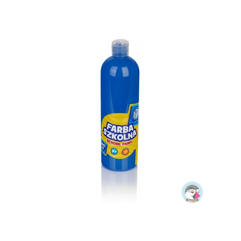 Farba plakatowa w tubkach 500ml szkolna niebieska ciemna 301109004 ASTRA