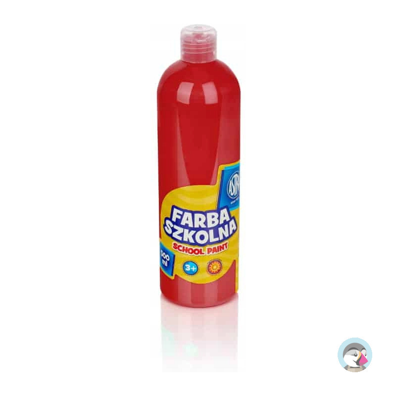 Farba szkolna Astra 500 ml - czerwona 83410921 ASTRA