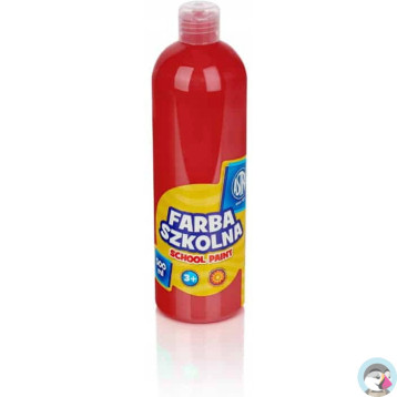 Farba szkolna Astra 500 ml - czerwona 83410921 ASTRA