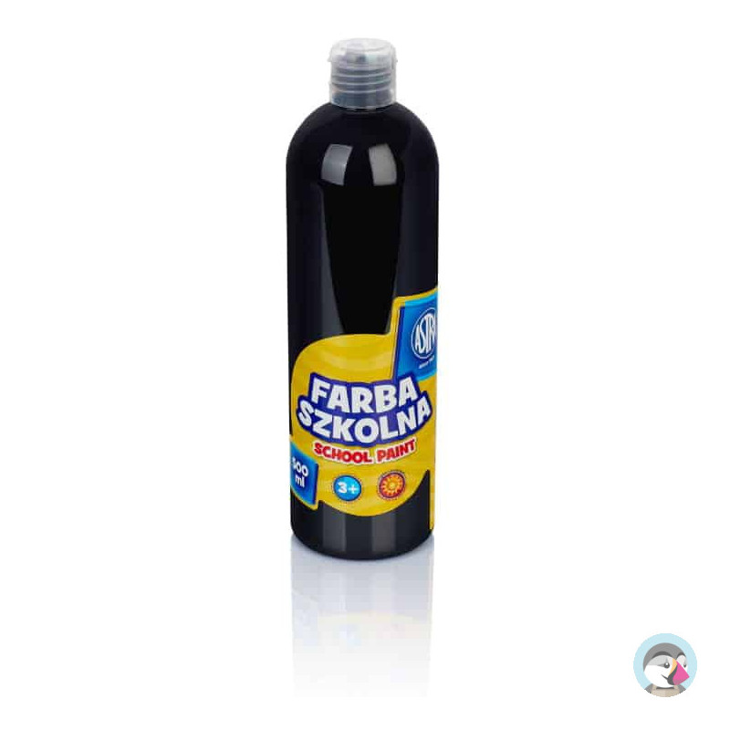 Farba plakatowa szkolna 500ml czarna 83410905 ASTRA