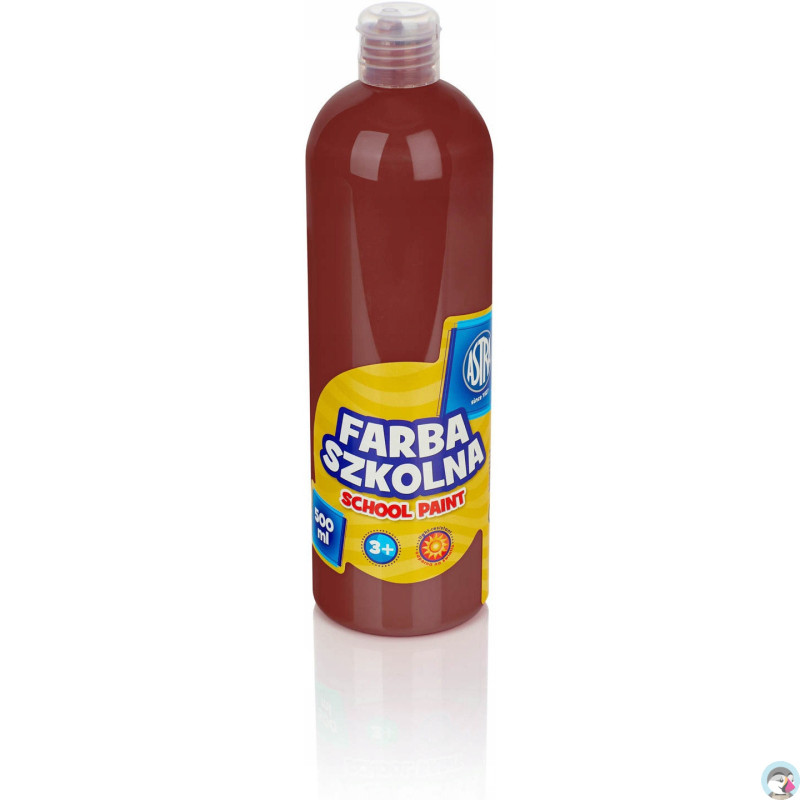 Farba plakatowa szkolna 500ml brązowa 301109006 ASTRA