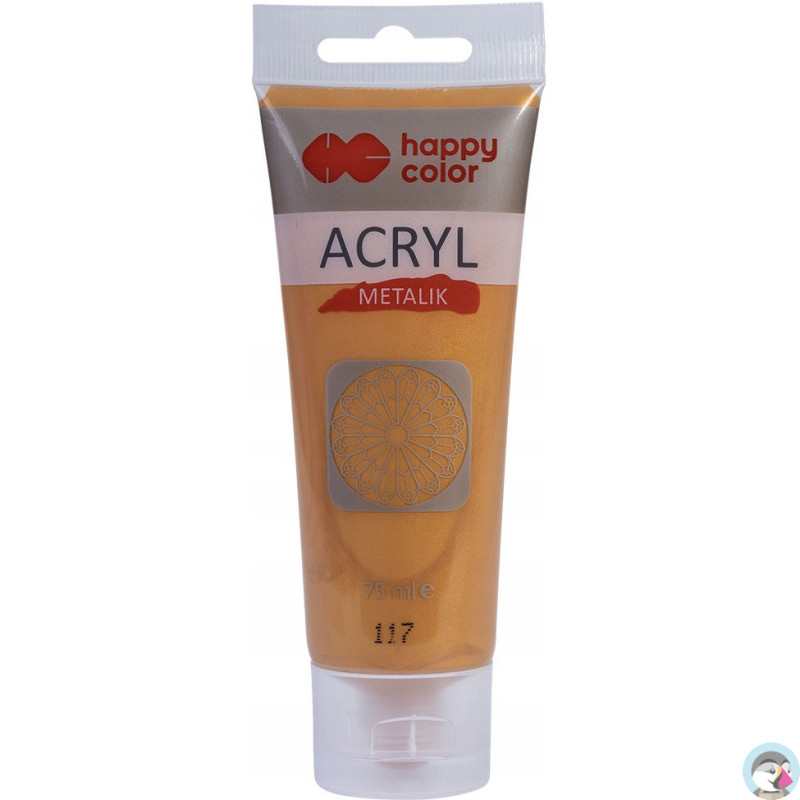 Farba akrylowa 75ml florenckie złoto met HA 7370 0075-117 HAPPY COLOR