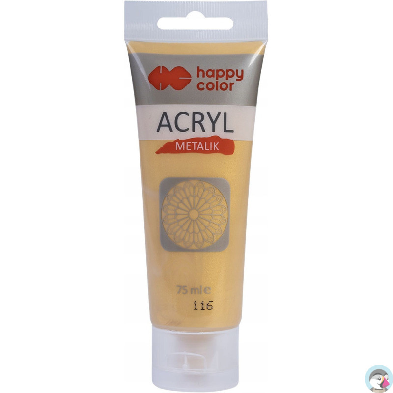 Farba akrylowa 75ml delikatne złoto met HA 7370 0075-113 HAPPY COLOR