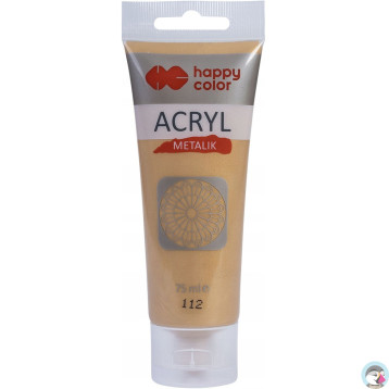 Farba akrylowa 75ml blade złoto metallik HA 7370 0075-112 HAPPY COLOR