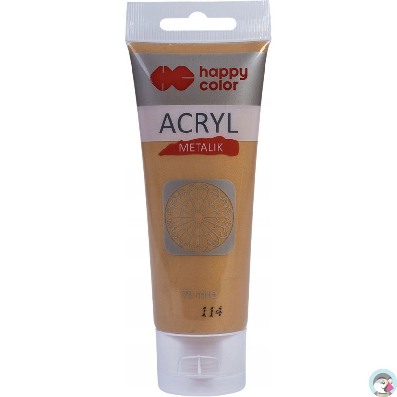 Farba akrylowa 75ml głębokie złoto metallik HA 7370 0075-114 HAPPY COLOR