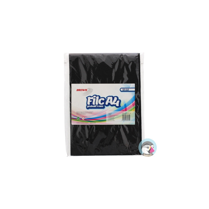 Filc A4 czarny FC410-10 1mm (10ark.) 682390