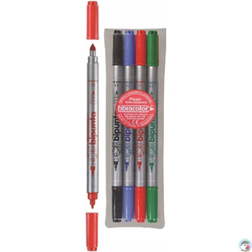 Flamastry DOUBLE POINT 4szt. FIBRACOLOR 584SW EUROSPARK