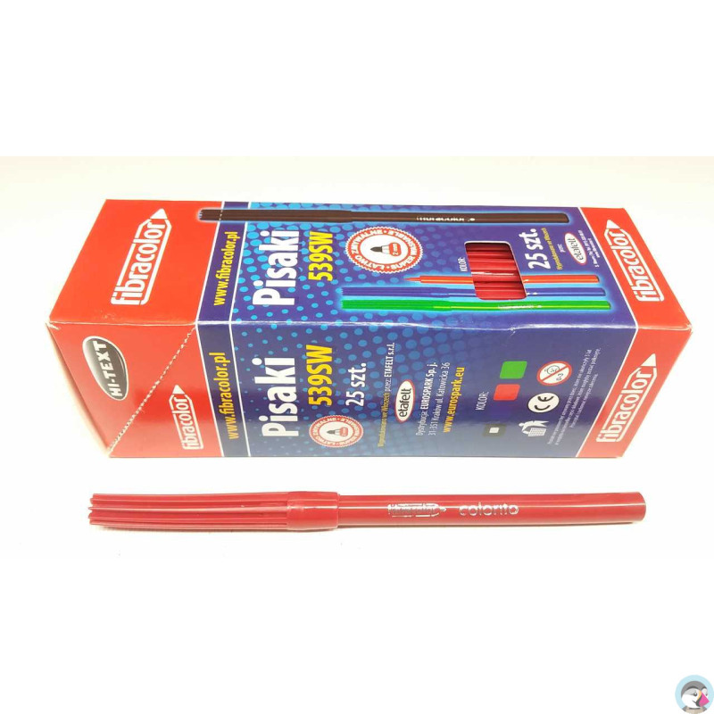 Flamastry FIBRACOLOR 539 (25) czerwone