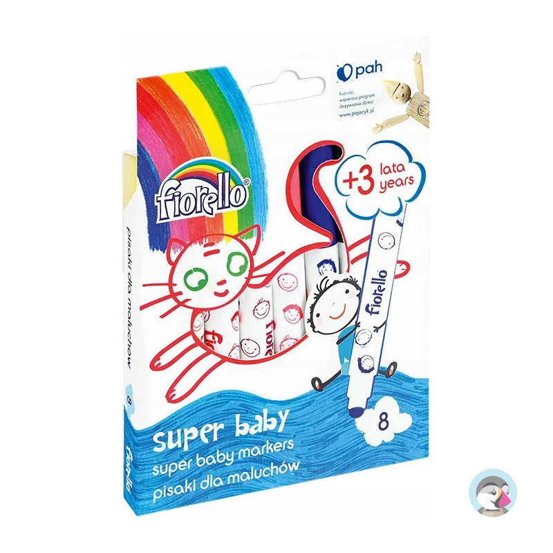 Pisaki SUPER BABY dla maluchów Fiorello 8kol 160-2033 GR-F165