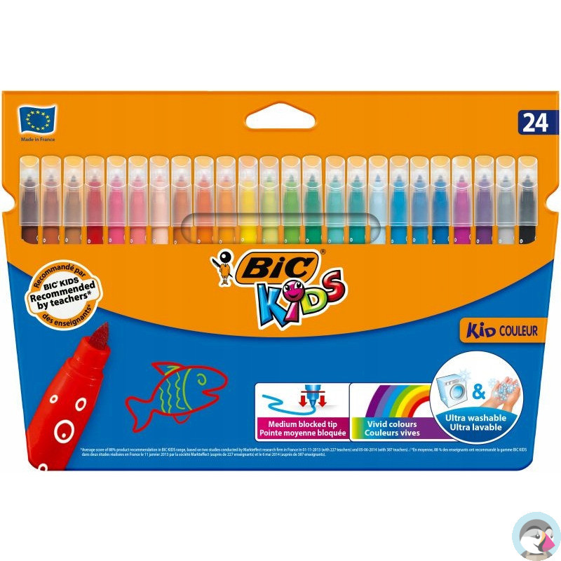 Flamastry BIC Kid Couleur 24 kolory 8418005