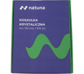 Koszulki krystaliczne na dokumenty A4 50mic 100 sztuk w pudełku NATUNA