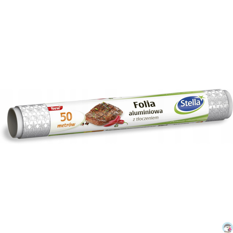 Folia aluminiowa z tłoczeniem w gwiazdki 29cm 50m STELLA ST1-F-0418