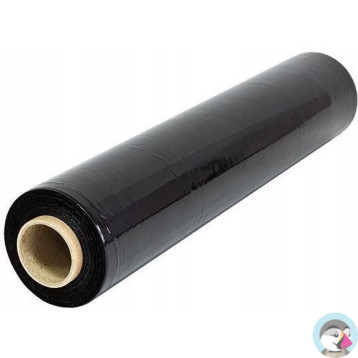 Folia stretch EMERSON 2,5kg netto 23mic czarna folstr500/23/2.50c