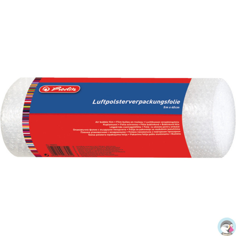 Folia ochronna bąbelkowa w rolce 5m x 40cm 300003479 HERLITZ