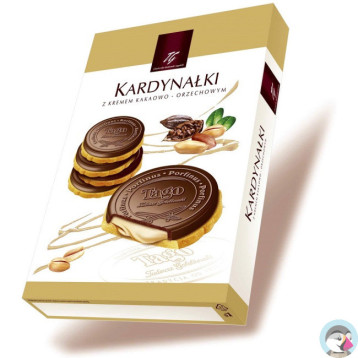 Ciastka TAGO KARDYNAŁKI 180g z kremem kakaowo-orzechowym