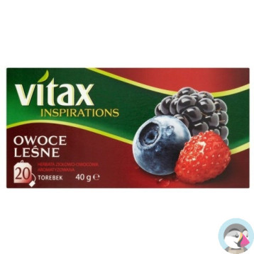 Herbata VITAX INSPIRATIONS (20 torebek 2g) OWOCE LEŚNE zawieszka