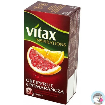 Herbata VITAX INSPIRATIONS (20 torebek 2g) GREJPFUT&POMARAŃCZA zawieszka