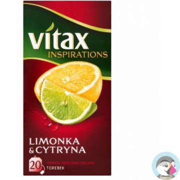 Herbata VITAX INSPIRATIONS (20 torebek 2g) Limonka & Cytryna zawieszka