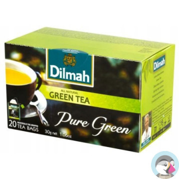 Herbata DILMAH (20 kopert) zielona PURE GREEN TEA 1,5g