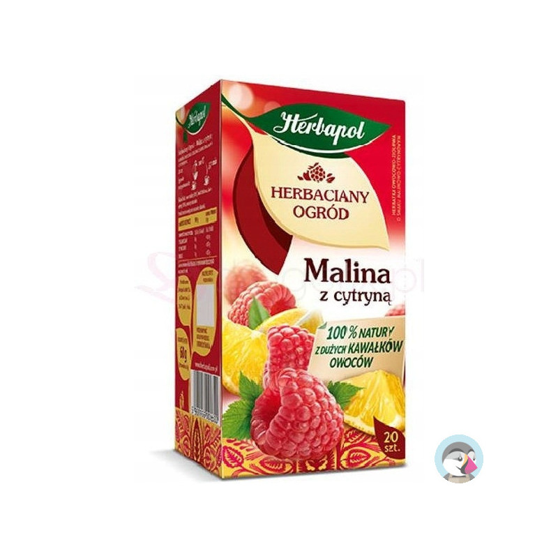 Herbata HERBAPOL owocowo-ziołowa (20 tb) Malina z Cytryną 54g HERBACIANY OGRÓD