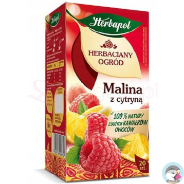 Herbata HERBAPOL owocowo-ziołowa (20 tb) Malina z Cytryną 54g HERBACIANY OGRÓD