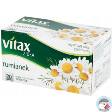 Herbata VITAX zioła (20 torebek x 1,5g) RUMIANEK bez zawieszki