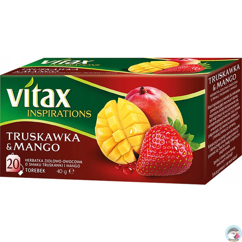 Herbata VITAX INSPIRATIONS (20 torebek) 40g Truskawka & Mango