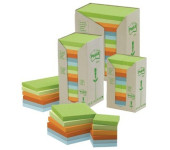Bloczek samoprzylepny 127x76mm 100k (16szt) pastelowy EKO POST-IT 655-1RPT FT510110370 3M