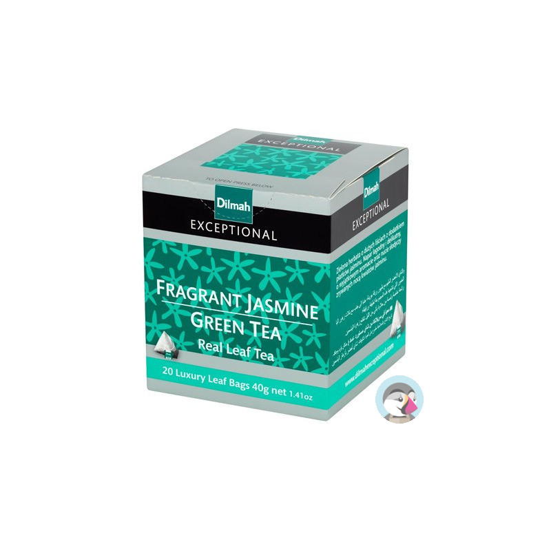 Herbata DILMAH Exceptional (20 torebek 2g) zielona z kwiatami jaśminu