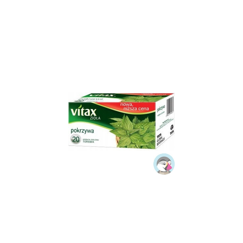 Herbata VITAX Zioła (20 torebek x 1,5g) Pokrzywa bez zawieszki