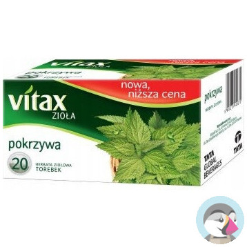 Herbata VITAX Zioła (20 torebek x 1,5g) Pokrzywa bez zawieszki
