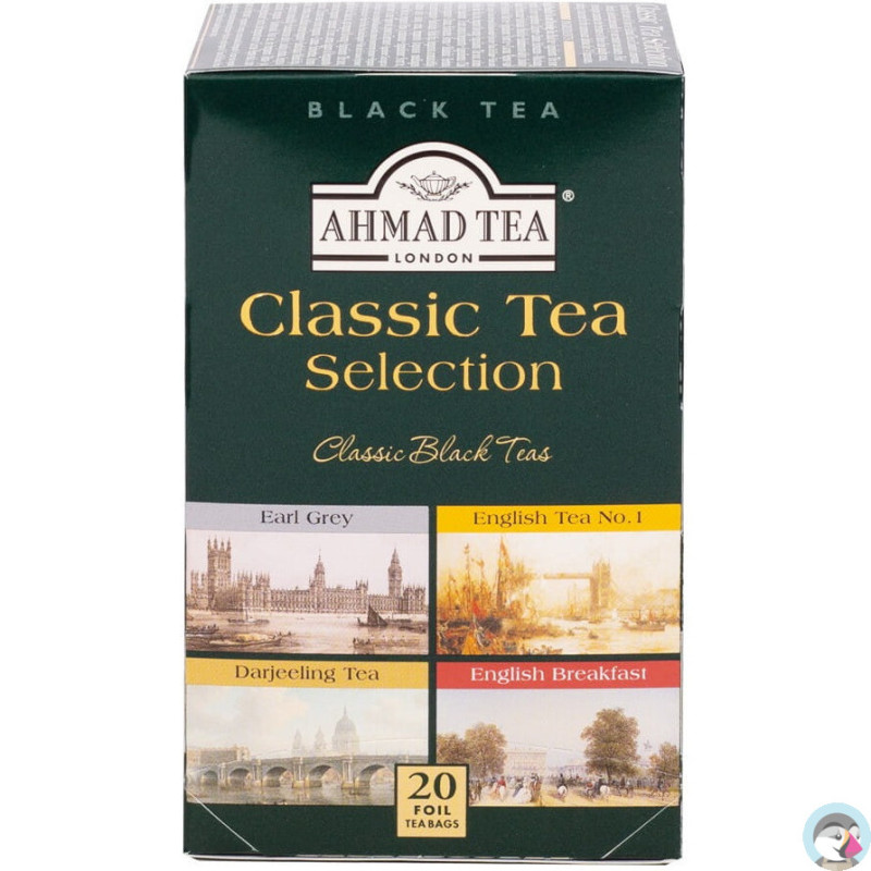 Herbata AHMAD Black Tea Selection czarna (20 torebek) (EARL GREY, ENGLISH No.1, DARJEELING, ENGLISH BREAKFAST)