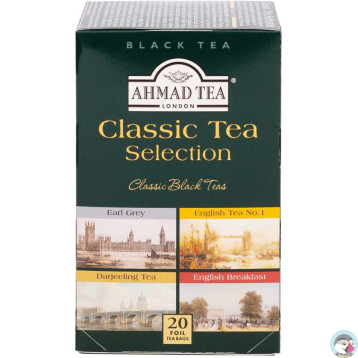 Herbata AHMAD Black Tea Selection czarna (20 torebek) (EARL GREY, ENGLISH No.1, DARJEELING, ENGLISH BREAKFAST)