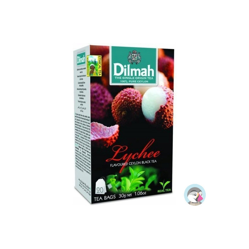Herbata DILMAH (20 torebek) czarna z aromatem LYCHEE 30g