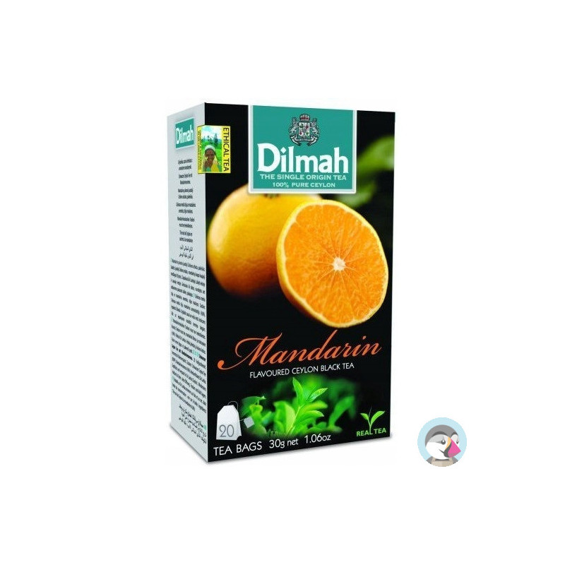Herbata DILMAH (20 torebek) czarna z aromatem MANDARYNKA