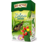 Herbata BIG-ACTIVE zielona liściasta 100g z kawałkami OPUNCJI