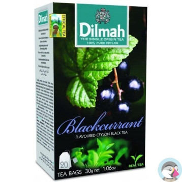 Herbata DILMAH (20 torebek) czarna z aromatem czarna porzeczka